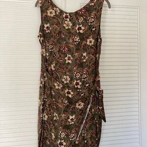 All that Jazz Olive Floral Mini Summer Dress